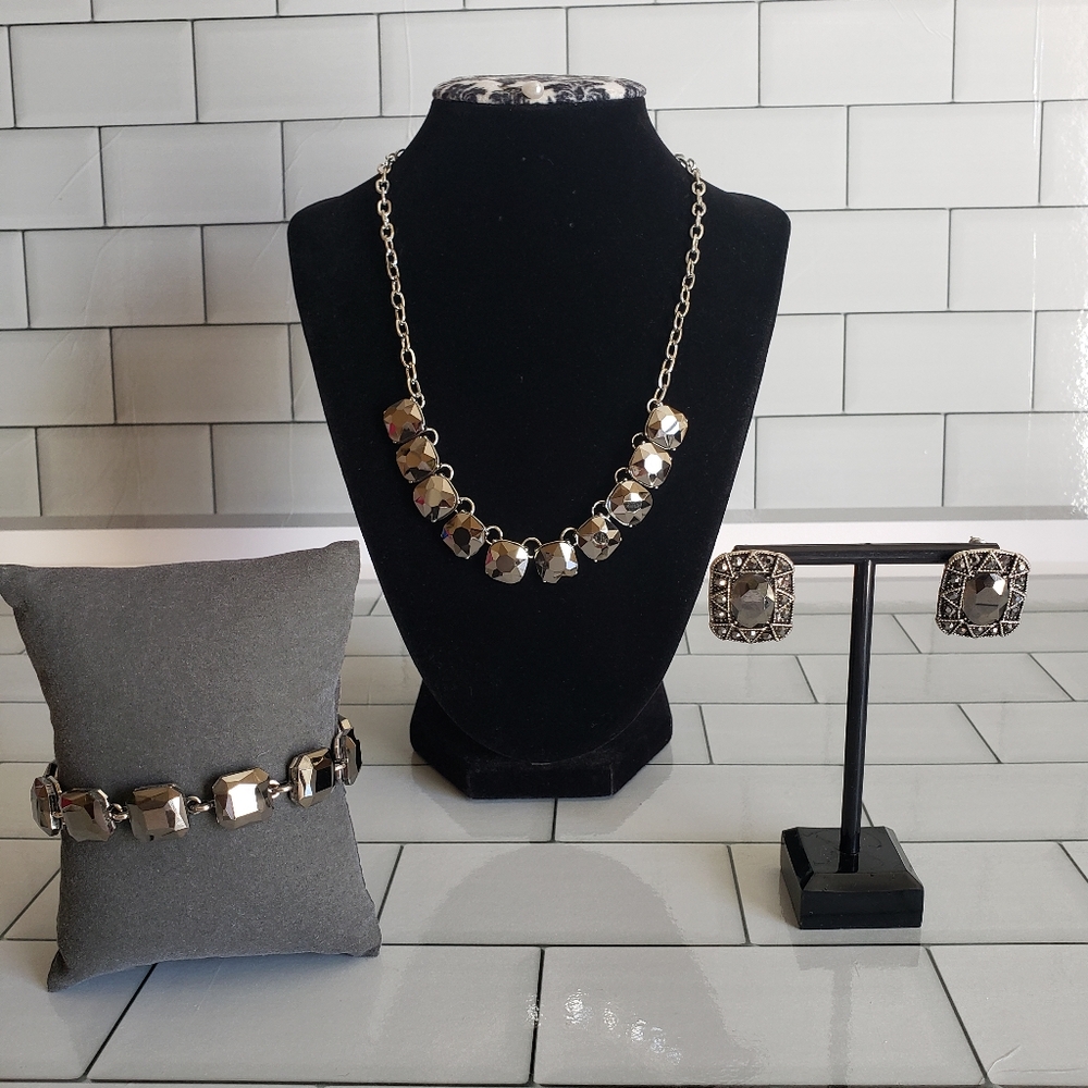 Charcoal 3pcs SET Jewelry